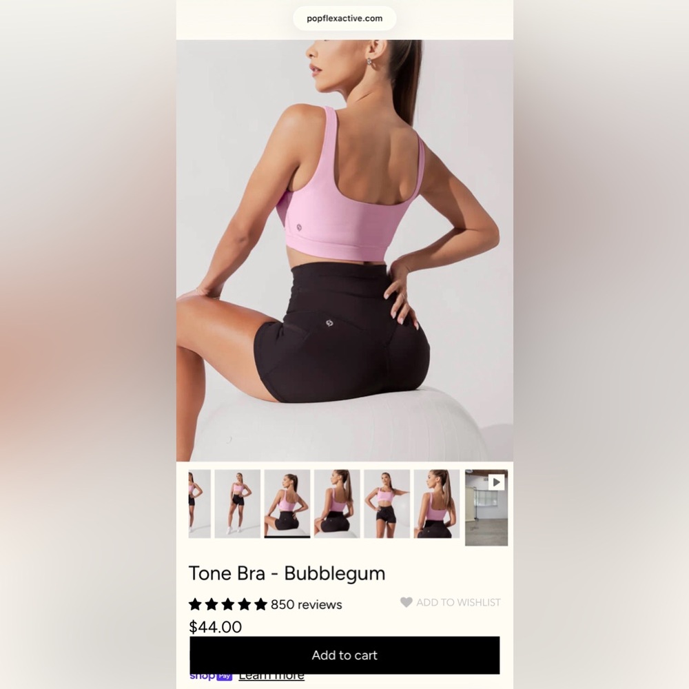 Popflex Bubblegum Tone Bra